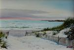 Second Beach Newport RI Oil Painting