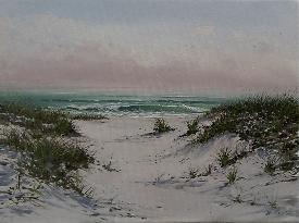 Narragansett RI Beach Oil Painting
