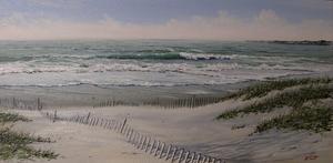 Second Beach Newport RI Oil Painting